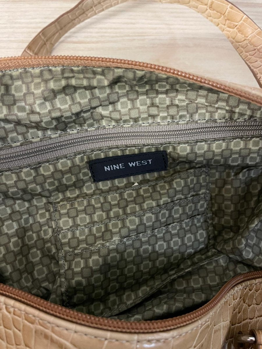 y2k nine west faux snakeskin shoulder bag - good market thrift store