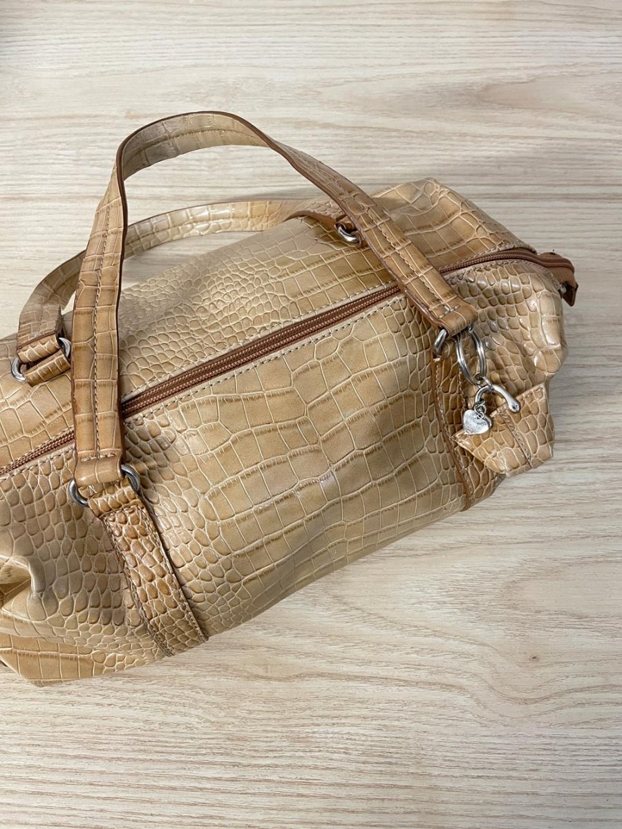 y2k nine west faux snakeskin shoulder bag - good market thrift store