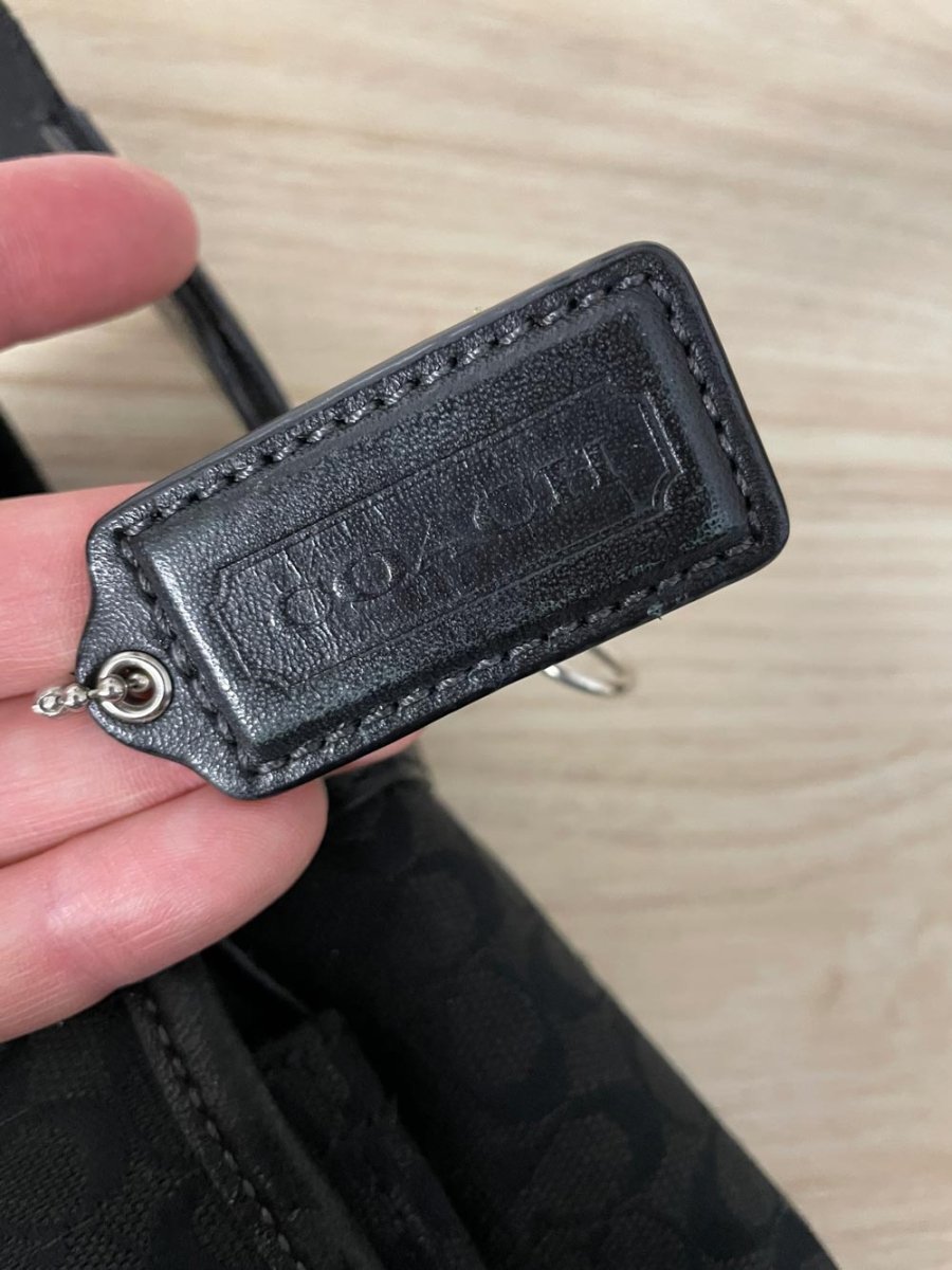 coach signature canvas saddle messenger bag - good market thrift store