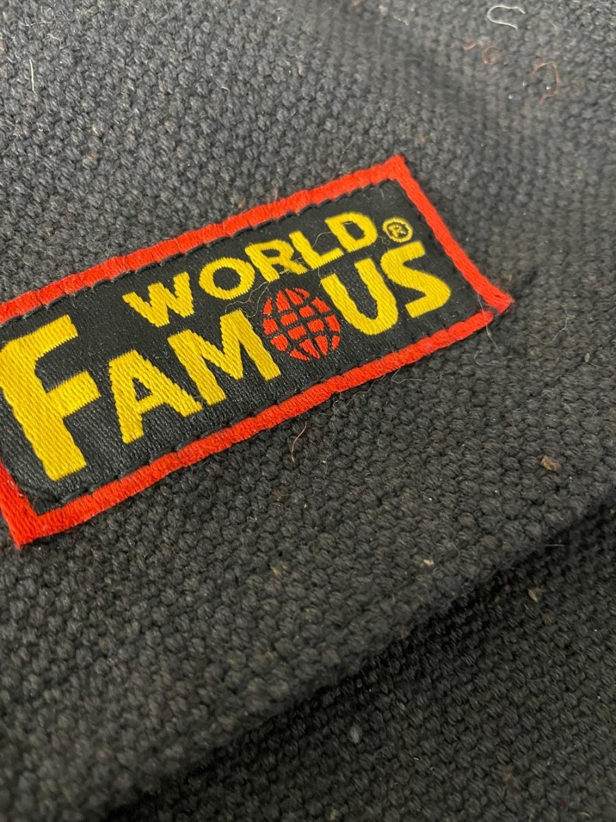 world famous faded messenger bag - good market thrift store