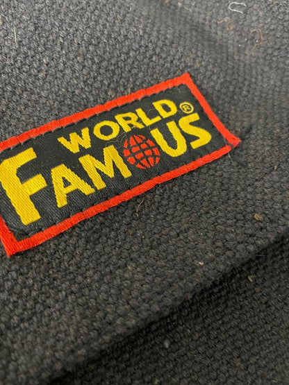 world famous faded messenger bag - good market thrift store