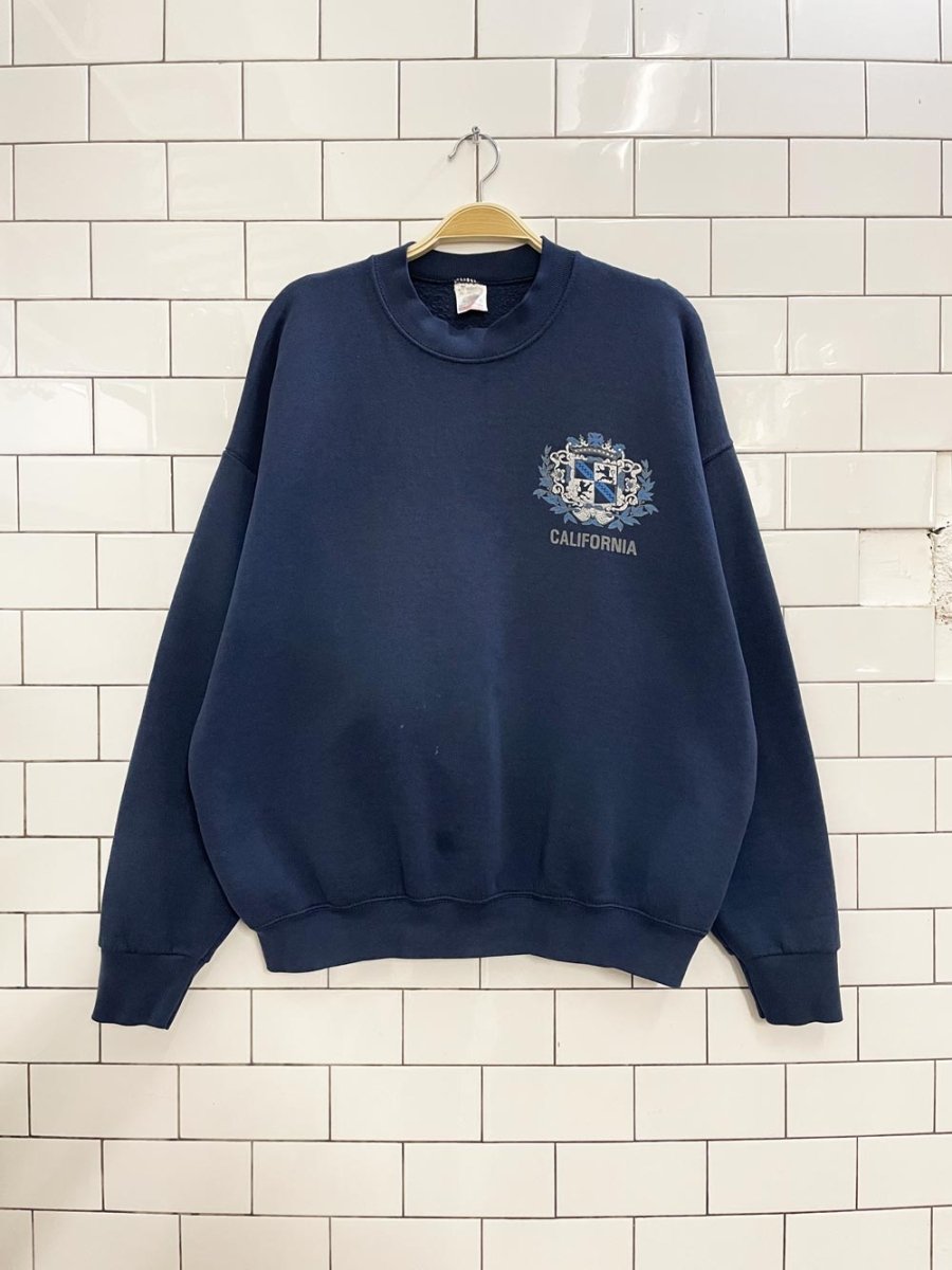 vintage 90s california crest minimal sweatshirt - good market thrift store