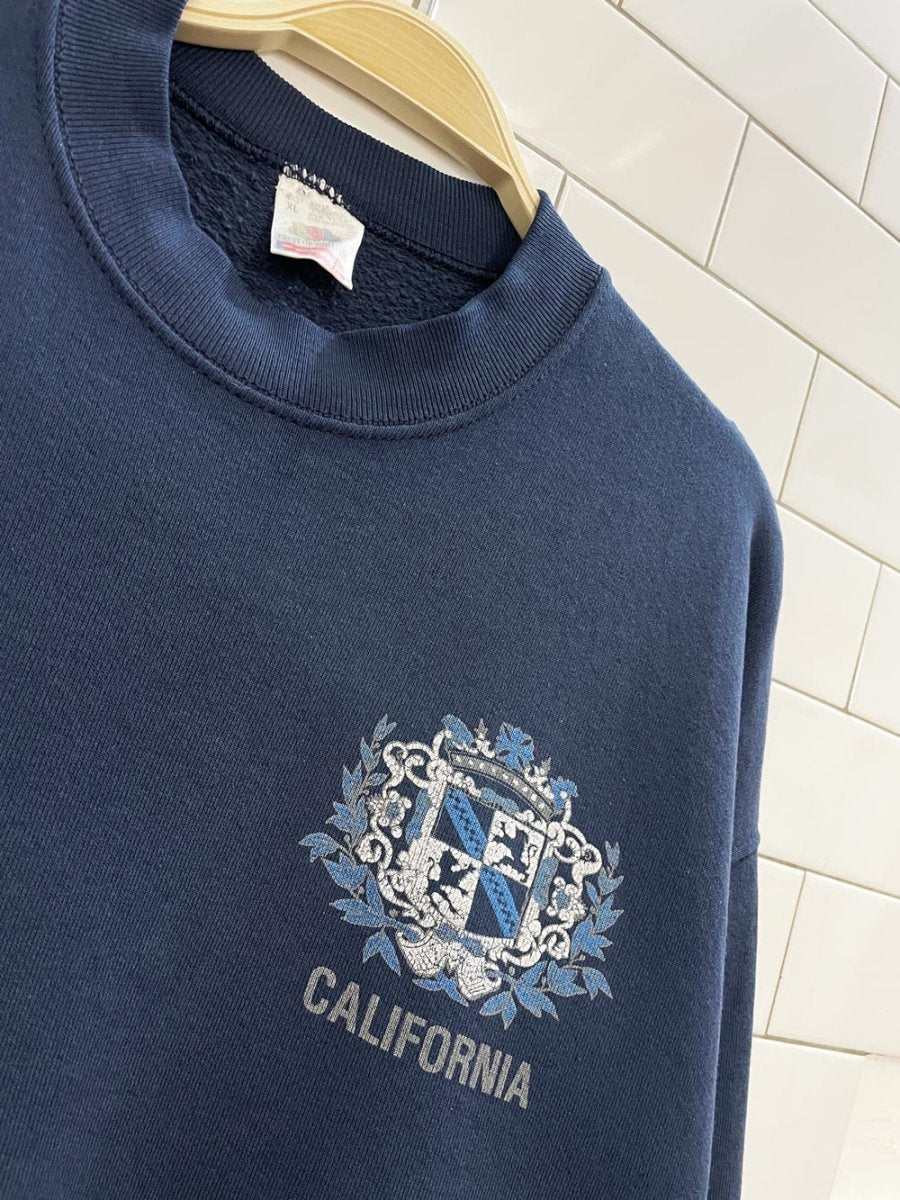 vintage 90s california crest minimal sweatshirt - good market thrift store