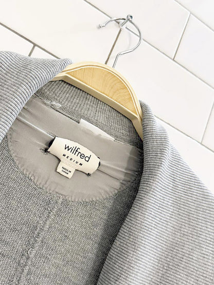 wilfred diderot open cocoon sweatshirt cardigan | aritzia