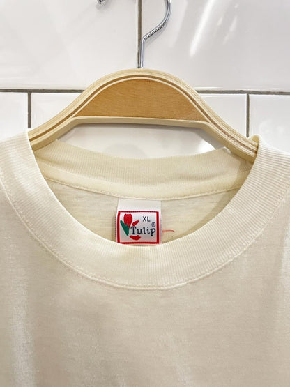 vintage 80s paris embroidered tee - good market thrift store