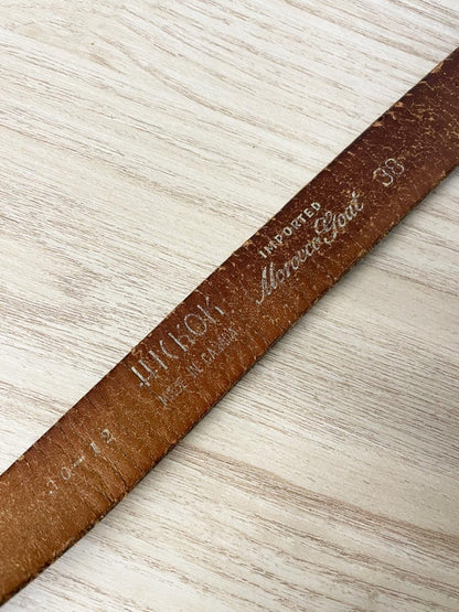 vintage hickok morocco goat A buckle leather belt - good market thrift store
