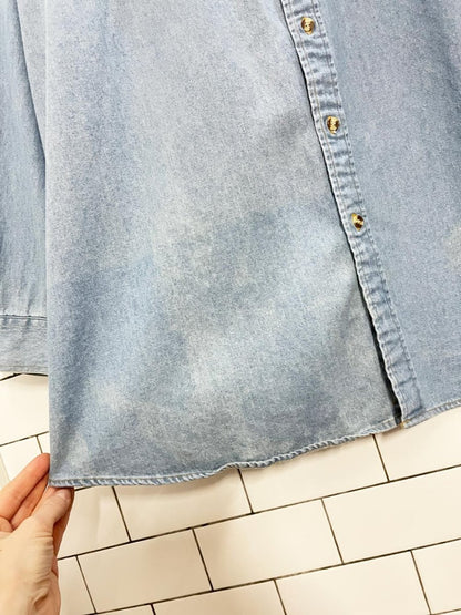 vintage oxford doge challenger denim shirt - good market thrift store