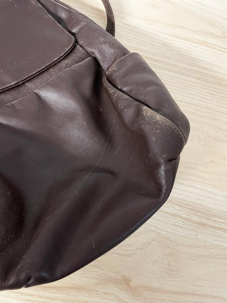 vintage 00s derek alexander leather backpack - good market thrift store