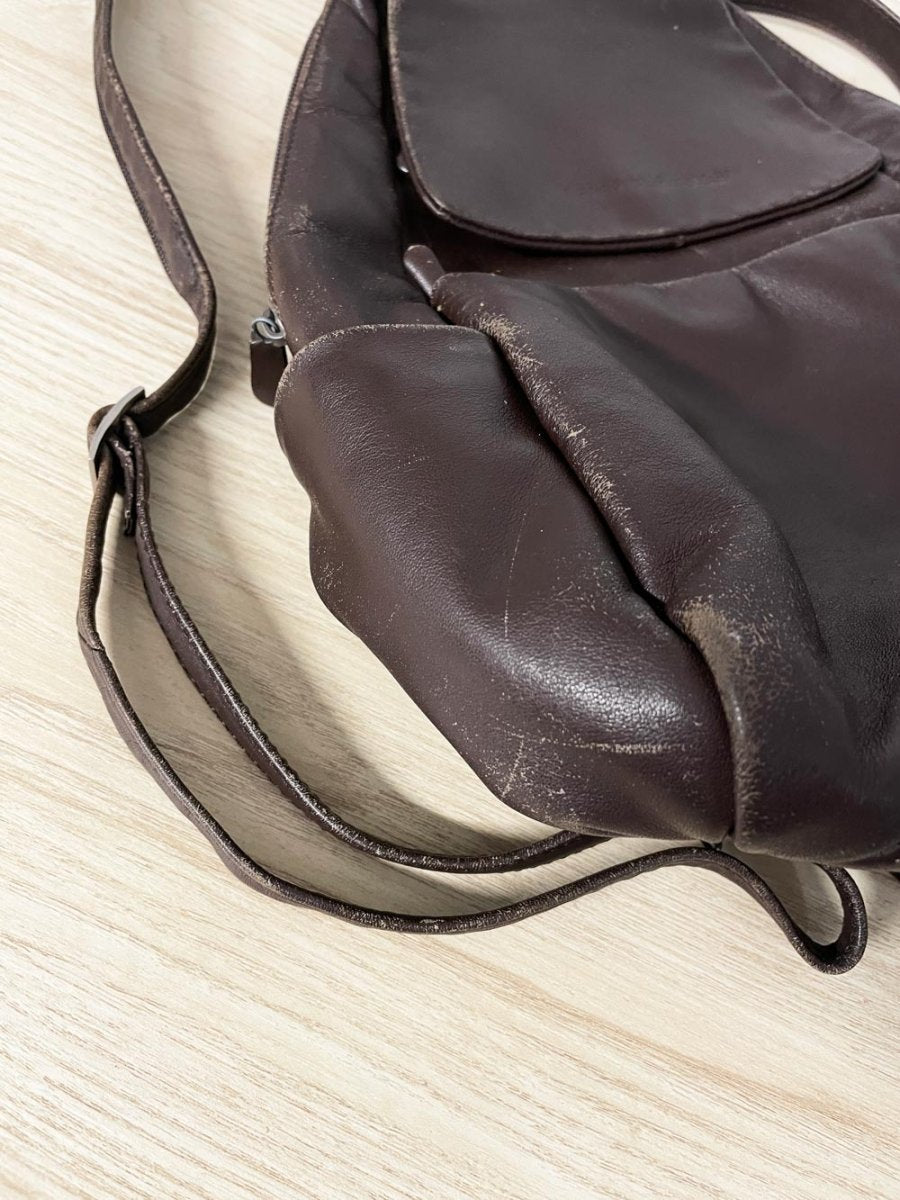 vintage 00s derek alexander leather backpack - good market thrift store