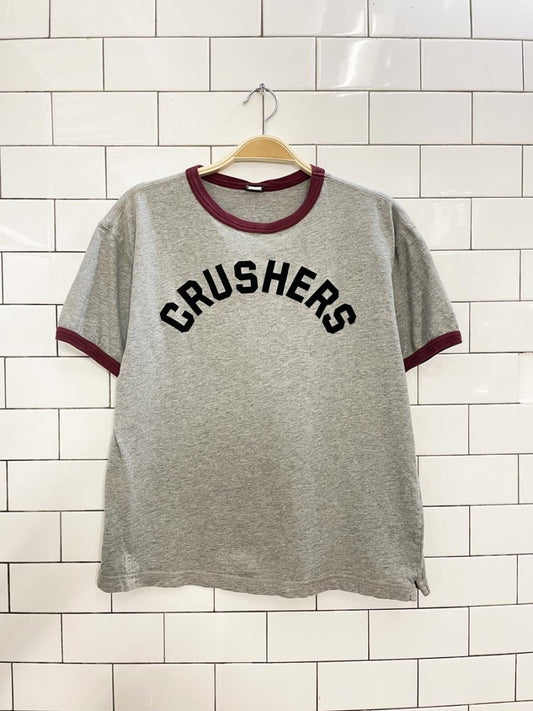 vintage 80s crushers velvet ringer tee - good market thrift store