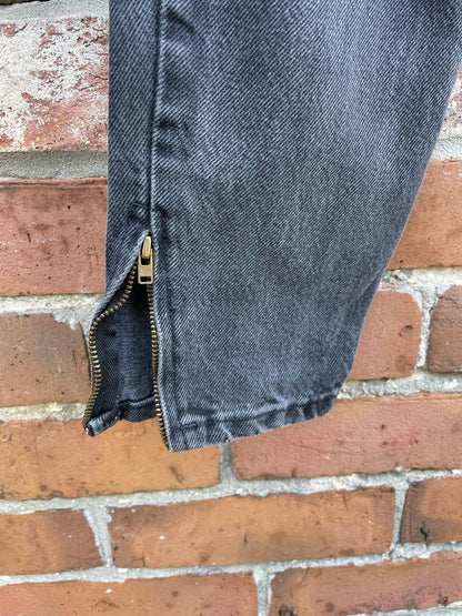 vintage santana parasuco zipper cuff high rise jeans