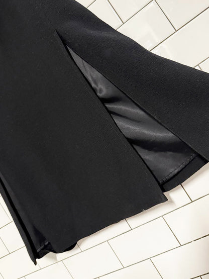 vintage lida baday sleeveless wool belted midi dress