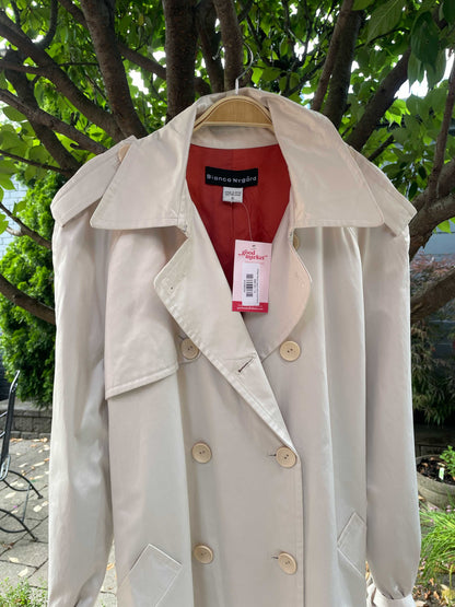 vintage bianca nygard satin touch trench