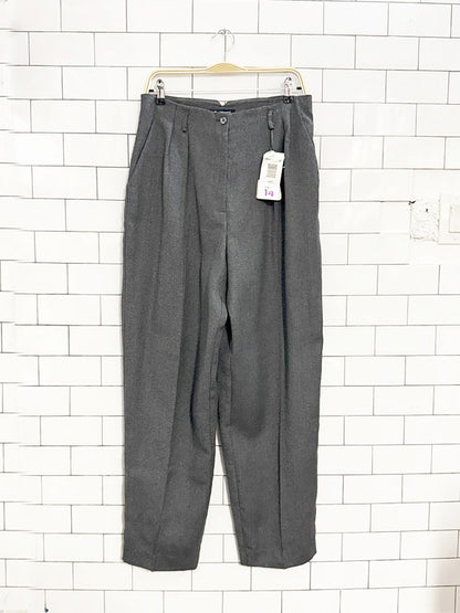 nwt vintage 90s lizsport pleated trousers | deadstock
