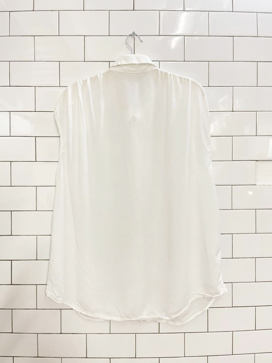 nwt reitmans linen - blend oversized drawstring shoulder shirt - good market thrift store