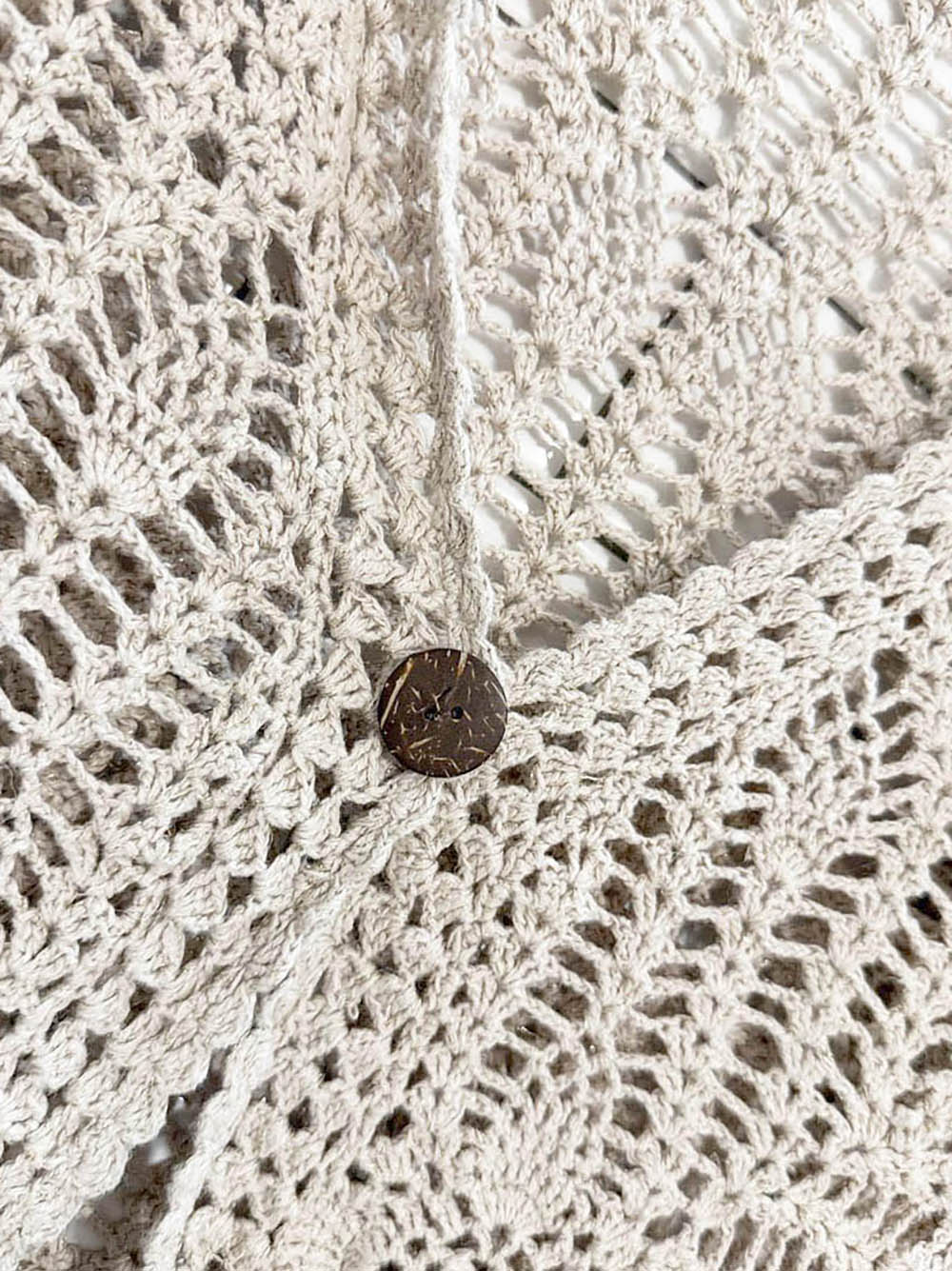 vintage carolyn taylor crochet knit cardigan