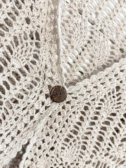 vintage carolyn taylor crochet knit cardigan