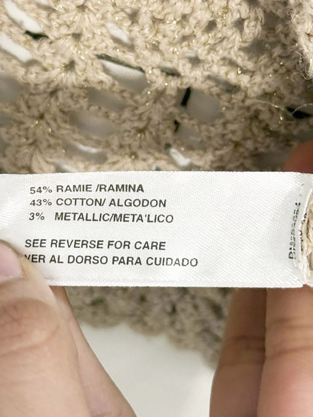 vintage carolyn taylor crochet knit cardigan