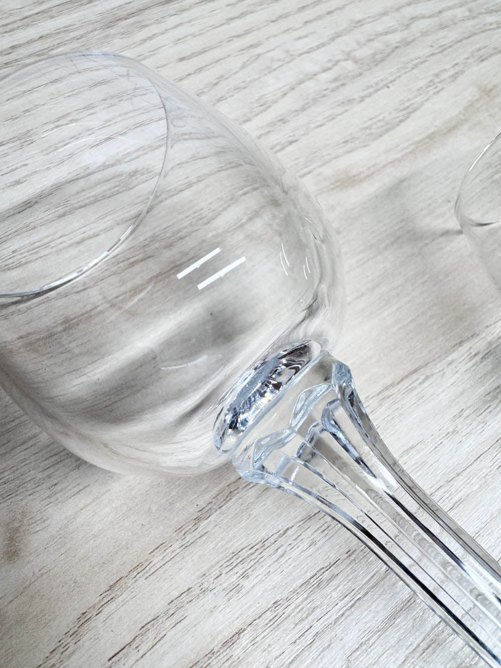 x2 vintage crystal tall stem shot glasses