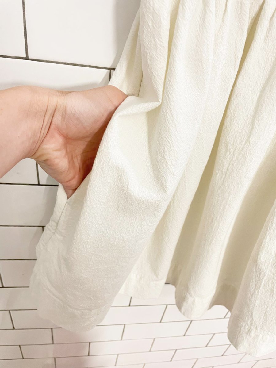 free people claudette ruffle shoulder mini dress - good market thrift store