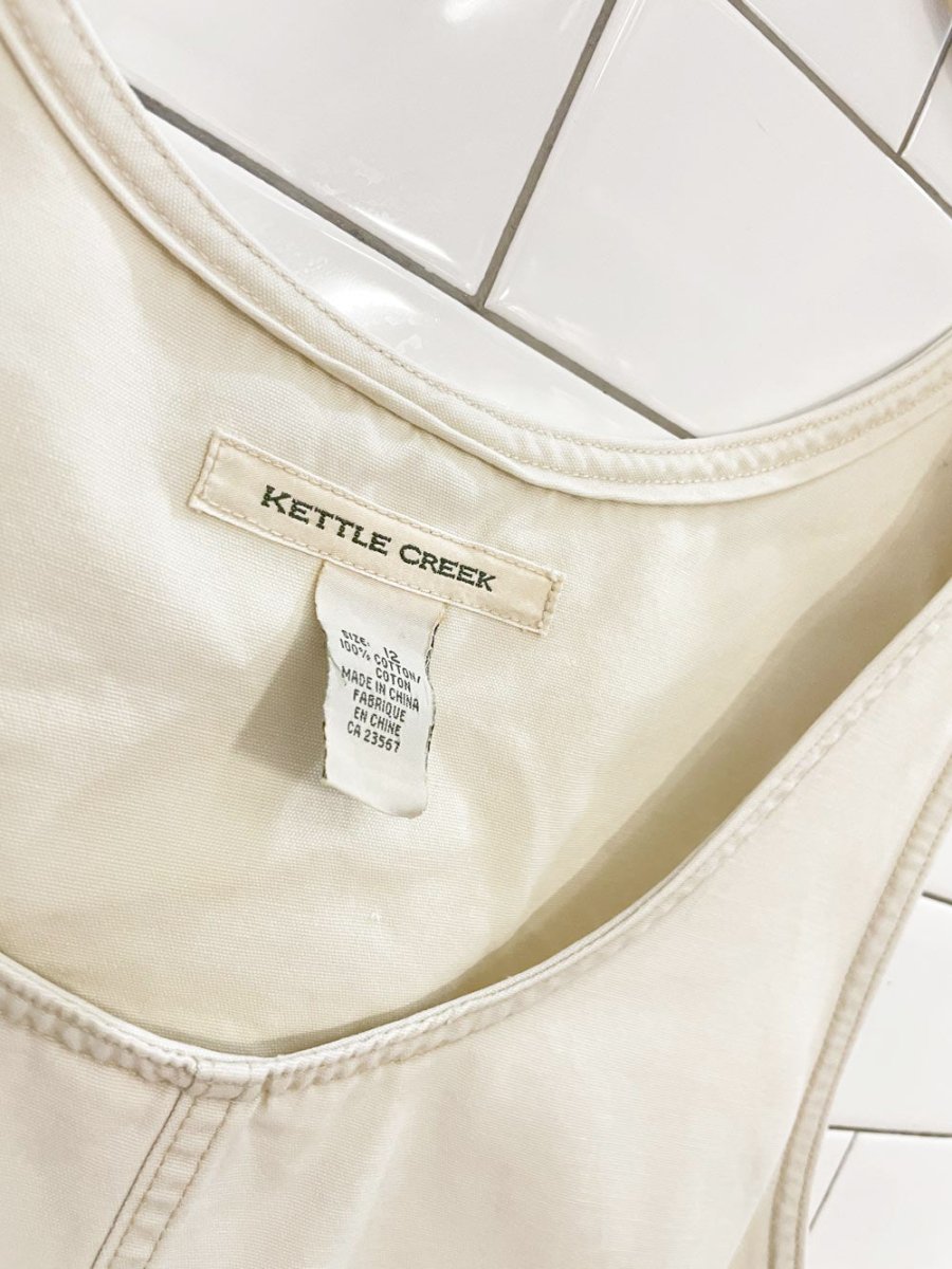 vintage 00s kettle creek canvas jumper mini dress - good market thrift store