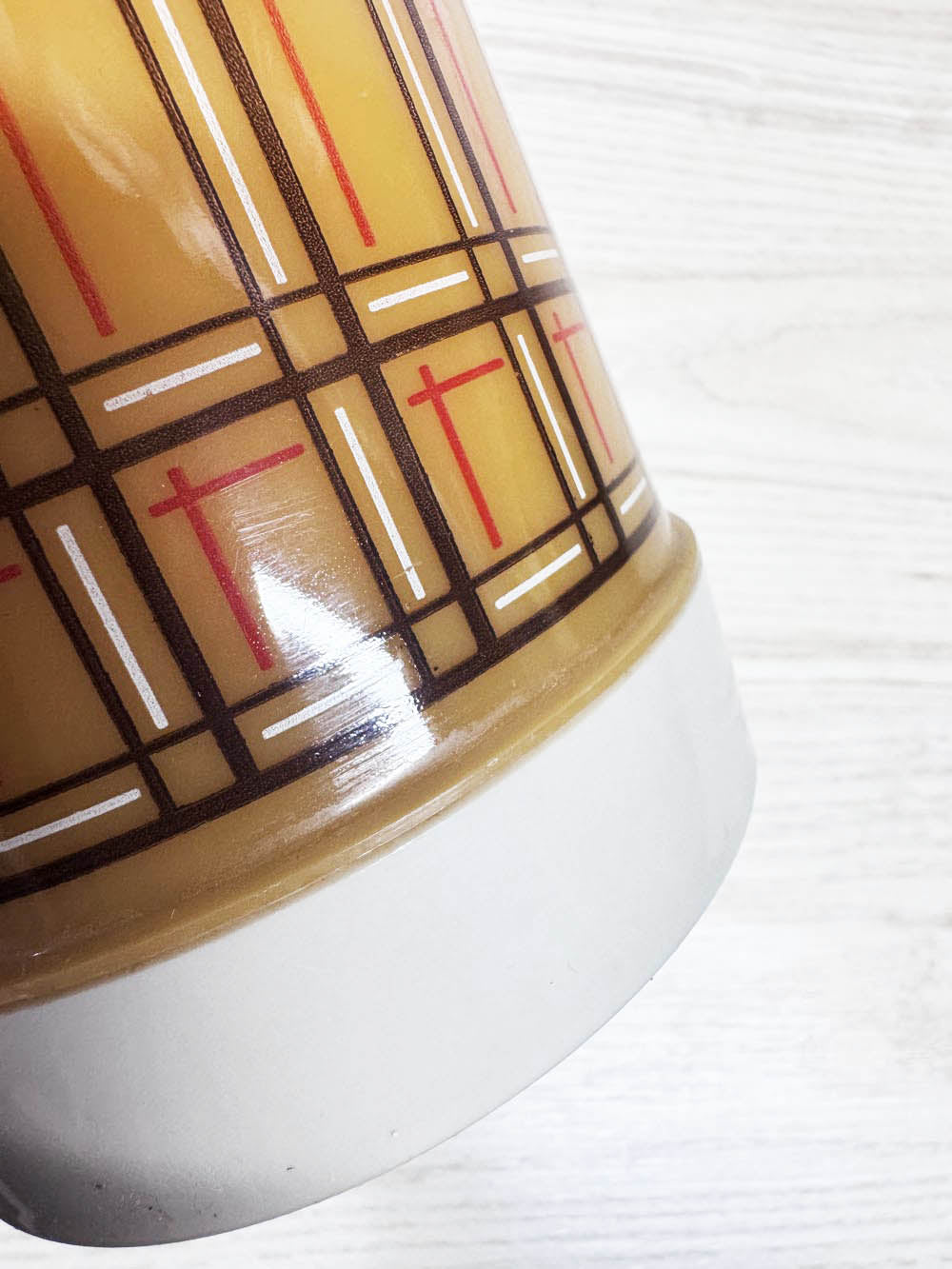 vintage 70s retro plaid aladdin thermos
