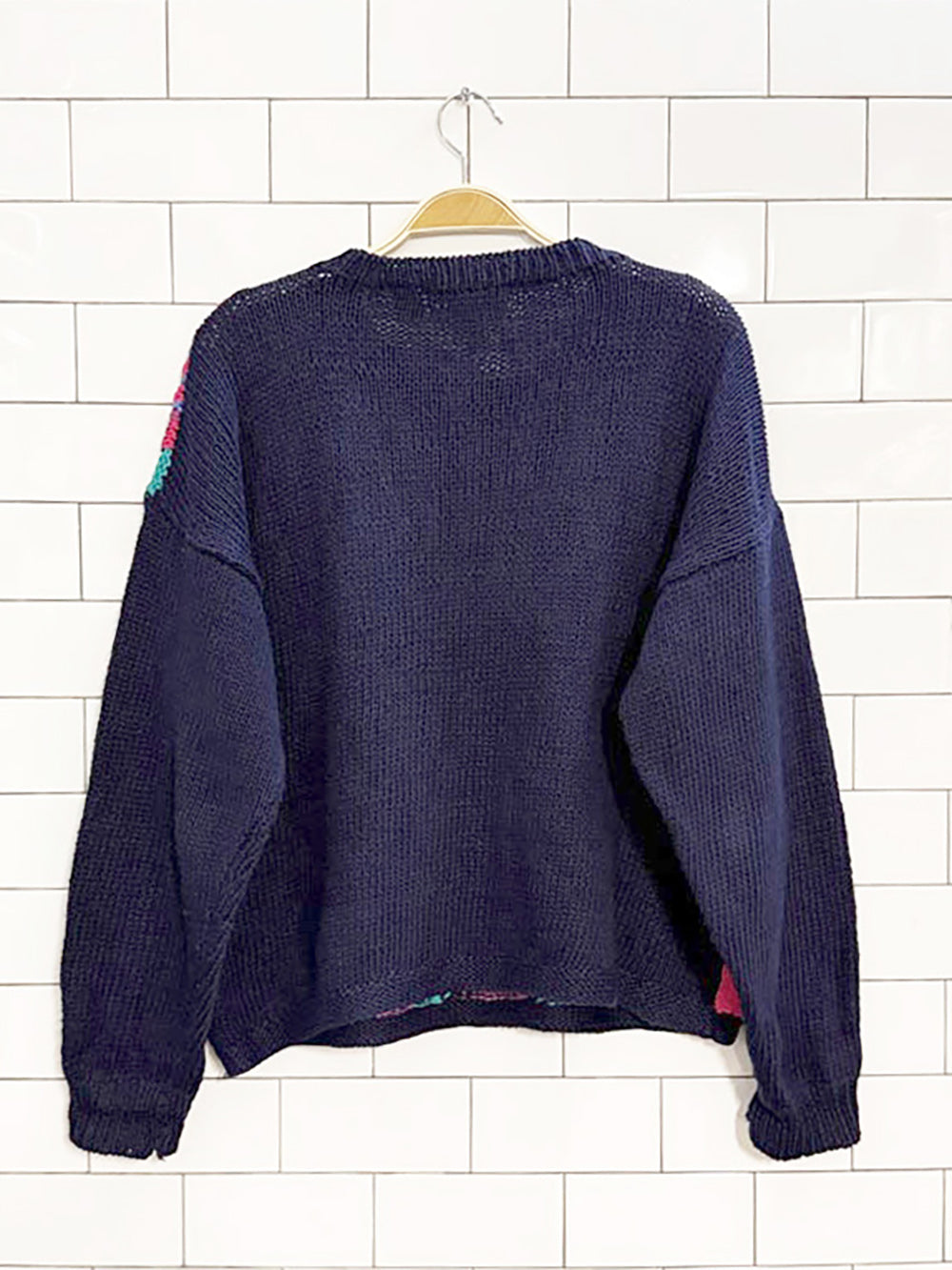 vintage 90s diversity sport abstract knit sweater
