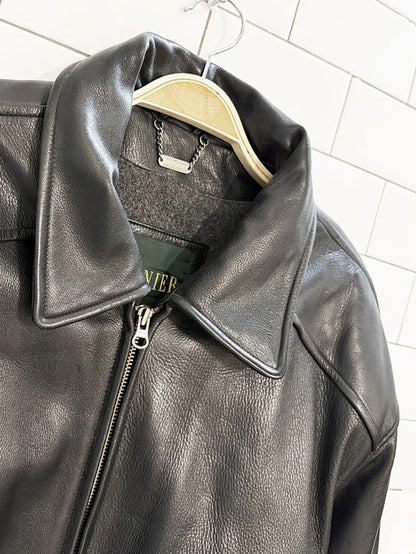 vintage danier soft leather full zip lined jacket | made in Canada