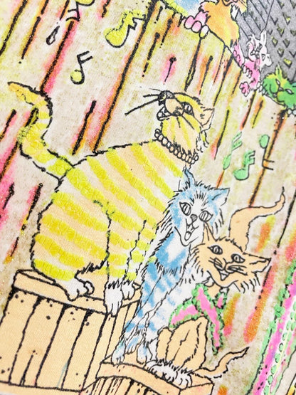 vintage 80s puff stuff tom cat alley graphic tee | made in USA - good market thrift store