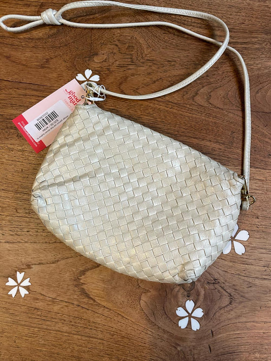 vintage ganson san fran woven leather bag