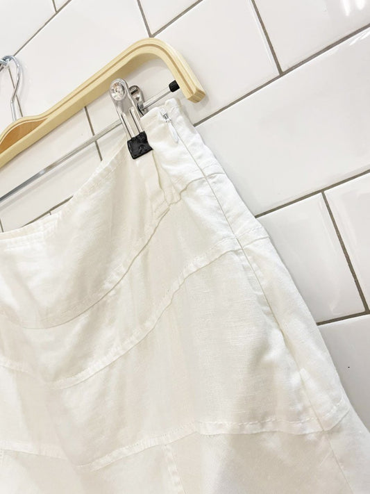 vintage 00s zara low - rise knee - length tulip skirt - good market thrift store