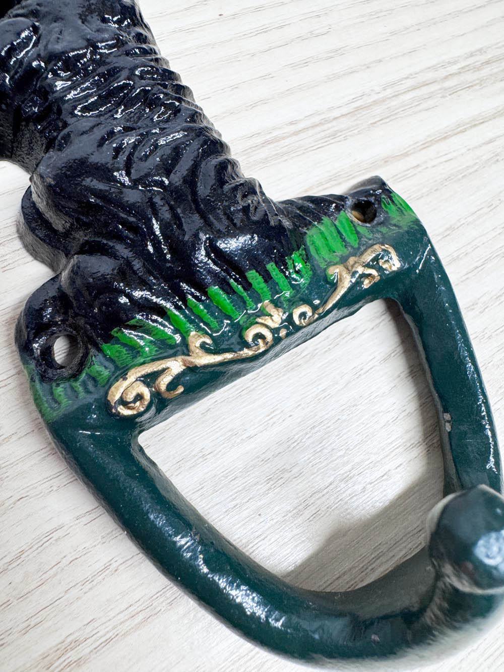 vintage cast iron scottie dog wall hook