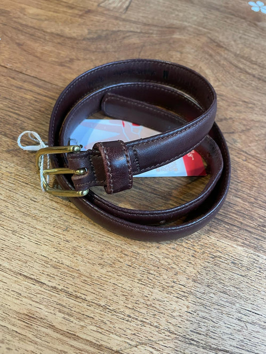 vintage eddie bauer skinny leather belt