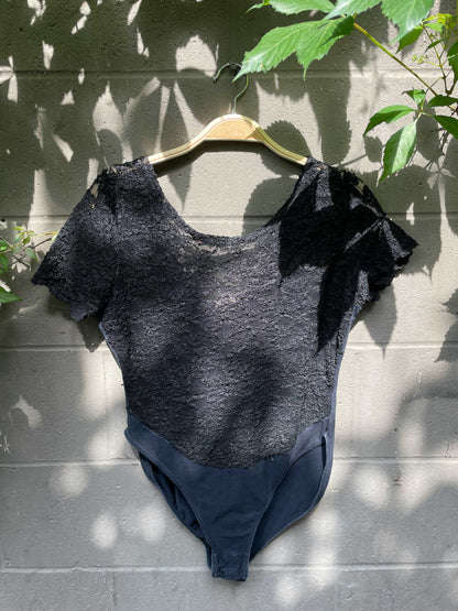 vintage 80's victoria's secret lace bodysuit