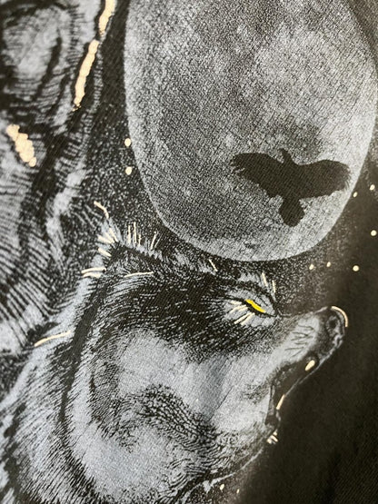 vintage 00s wolf scene graphic tee | alberta | fruit of the loom - good market thrift store