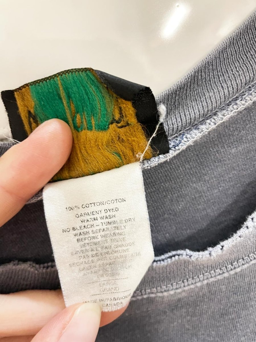 vintage 90s windswept embroidered loon nature scene tee | made in Canada - good market thrift store