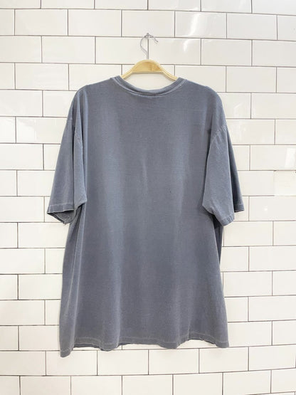 vintage 90s windswept embroidered loon nature scene tee | made in Canada - good market thrift store