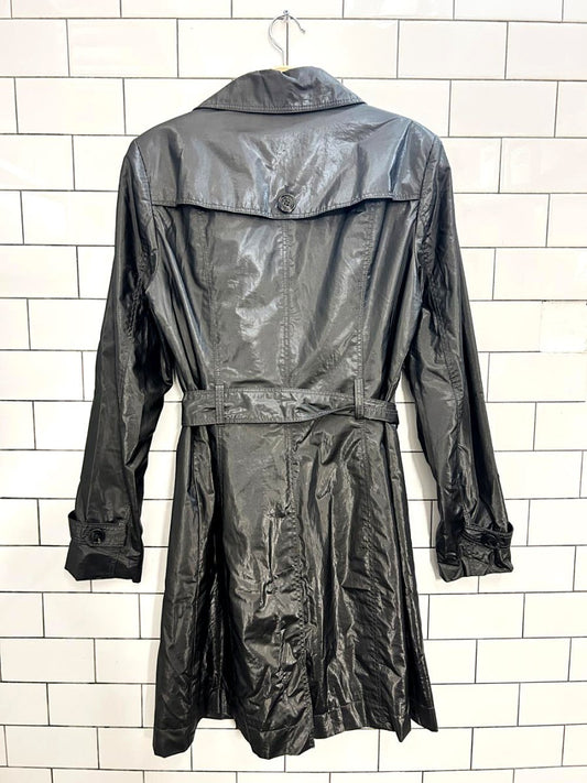 vintage 00s mexx metallic trench coat - good market thrift store
