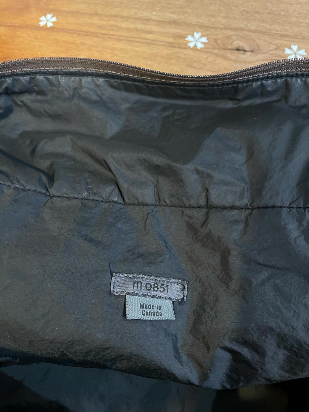 m0851 butter leather duffle bag