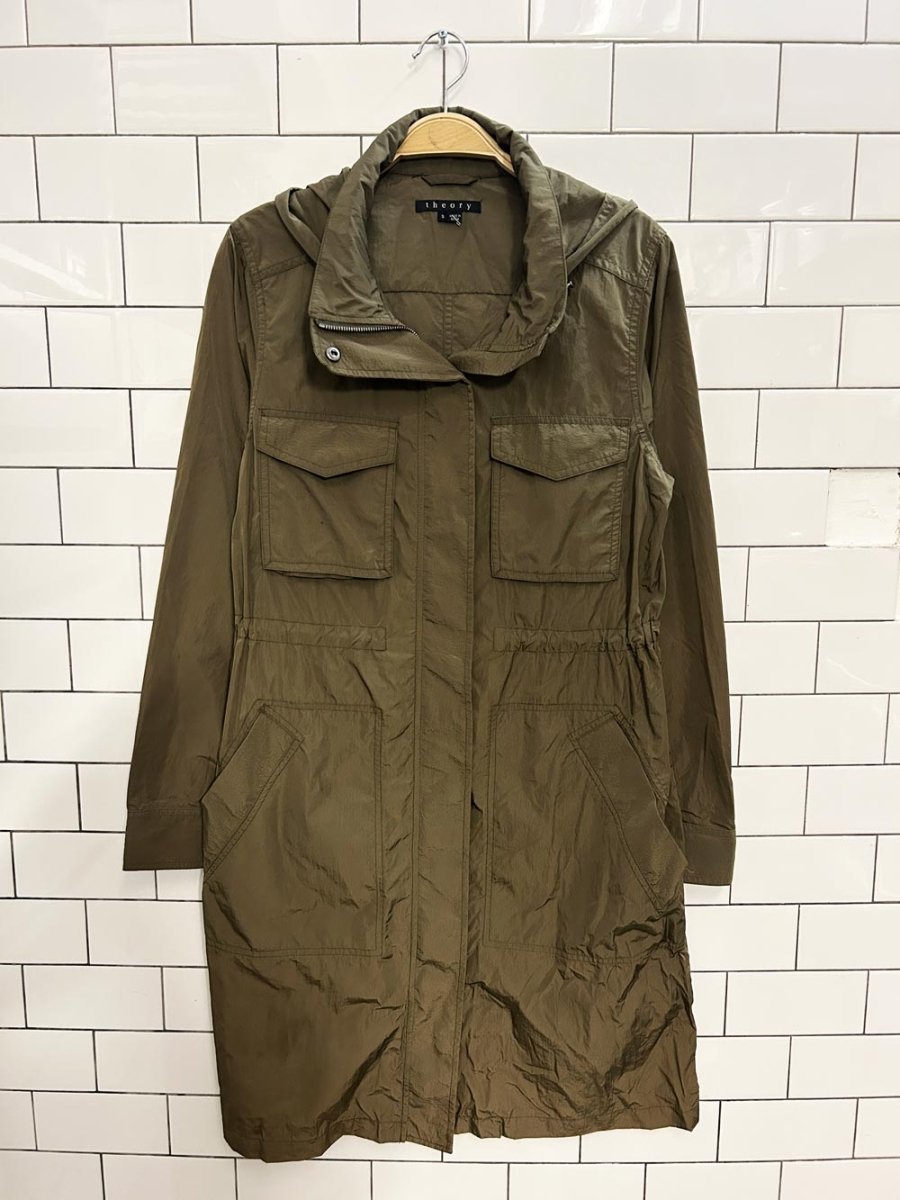 theory spring utility long jacket - good market thrift store