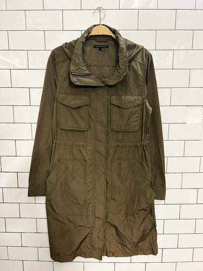 theory spring utility long jacket - good market thrift store