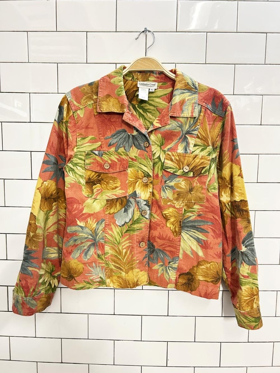 vintage 00s coldwater creek floral print jacket - good market thrift store