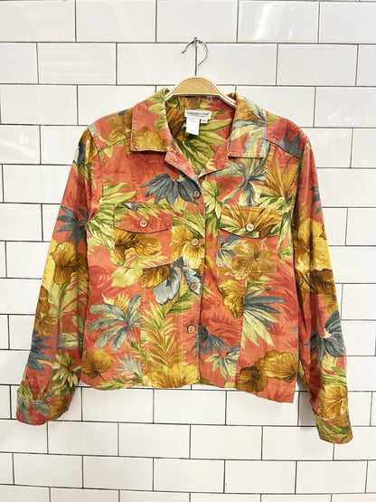 vintage 00s coldwater creek floral print jacket - good market thrift store