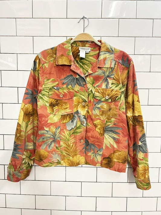 vintage 00s coldwater creek floral print jacket - good market thrift store