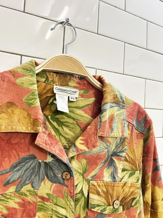 vintage 00s coldwater creek floral print jacket - good market thrift store