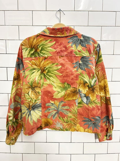 vintage 00s coldwater creek floral print jacket - good market thrift store