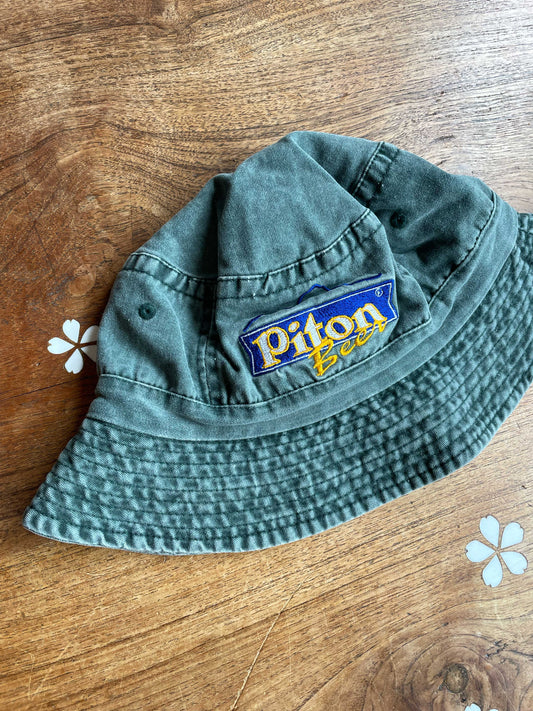 vintage piton beer salt washed bucket hat