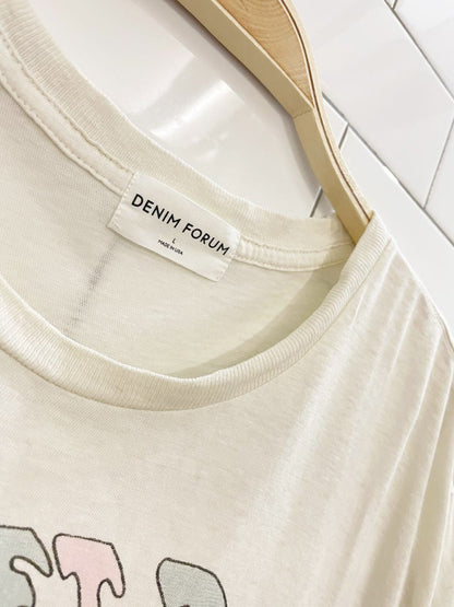 denim forum the nico graphic tee | made in USA - good market thrift store