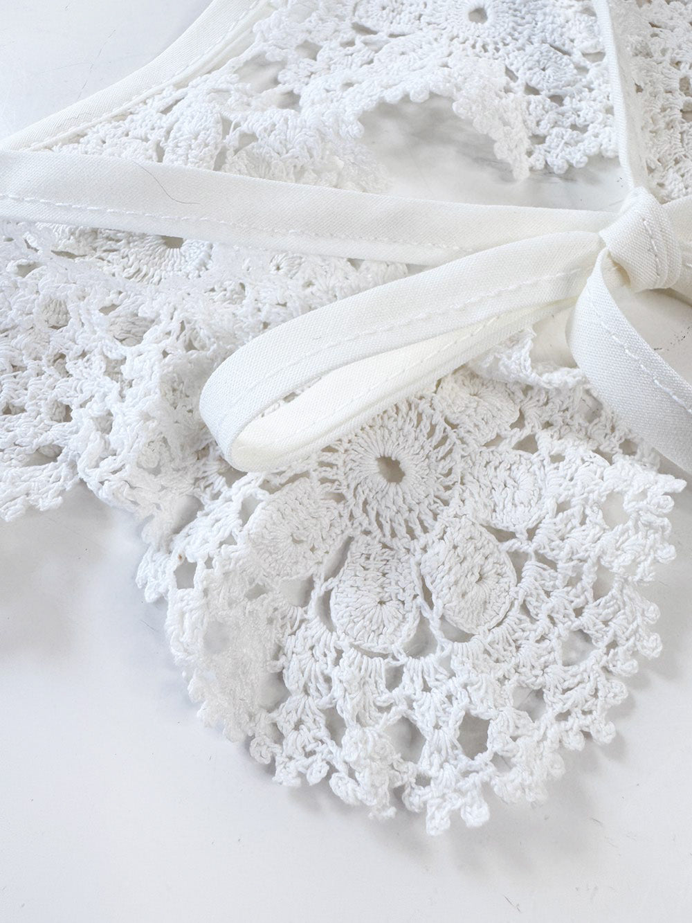 vintage handmade crochet knit collar | rework