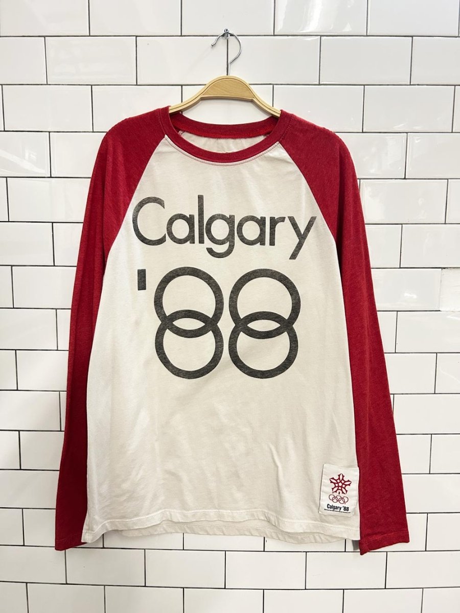 calgary 88" olympics baseball tee - olympic museum collection - good market thrift store
